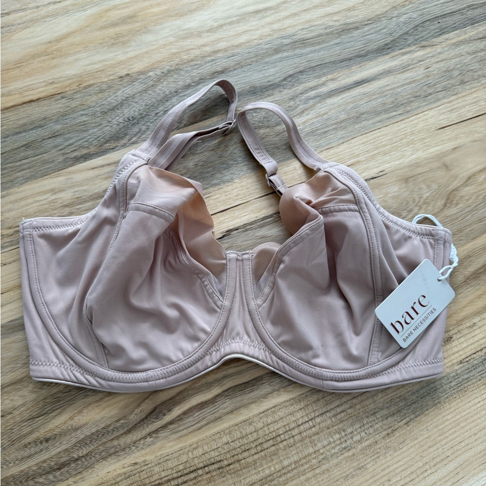 NWT Bare Necessities side support nude Full Coverage Underwire Bra size 30H